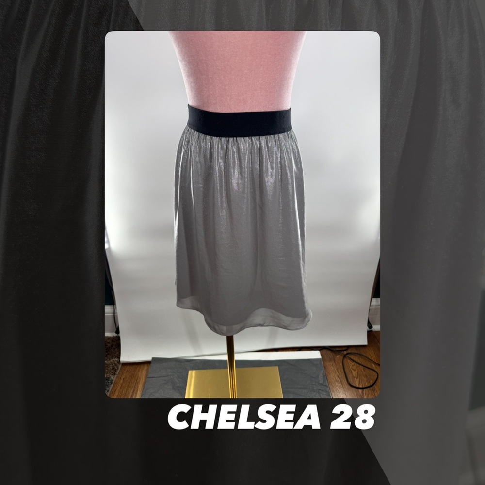 EUC Chelsea28 Metallic Mini Skirt